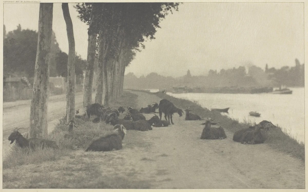 On the Seine—Near Paris by Alfred Stieglitz, print, 1894