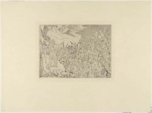 The Multiplication of the Fishes (La Multiplication des poissons) by James Ensor, print, 1891