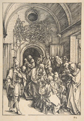 The Circumcision, from "The Life of the Virgin" by Albrecht Dürer, print, 1504