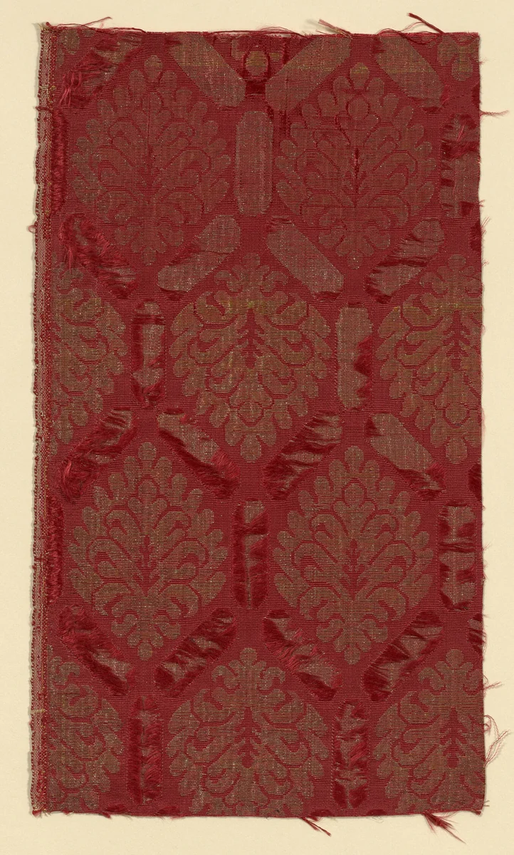 Fragment by Italy, textile, 1625-1675