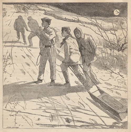 The Midnight Coast by Winslow Homer, print, 1867