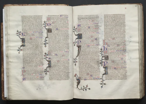 The Gotha Missal: Fol. 29v, Text by Master of the Boqueteaux, book, 1370-1380