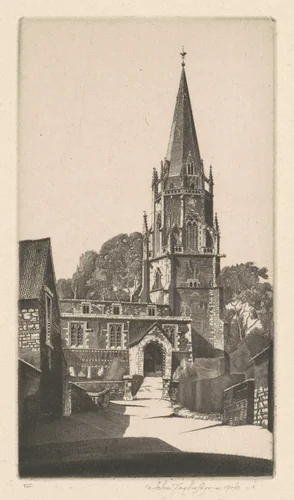 Wilby Church, Northamptonshire, England by John Taylor Arms; David Strang, print, 1940