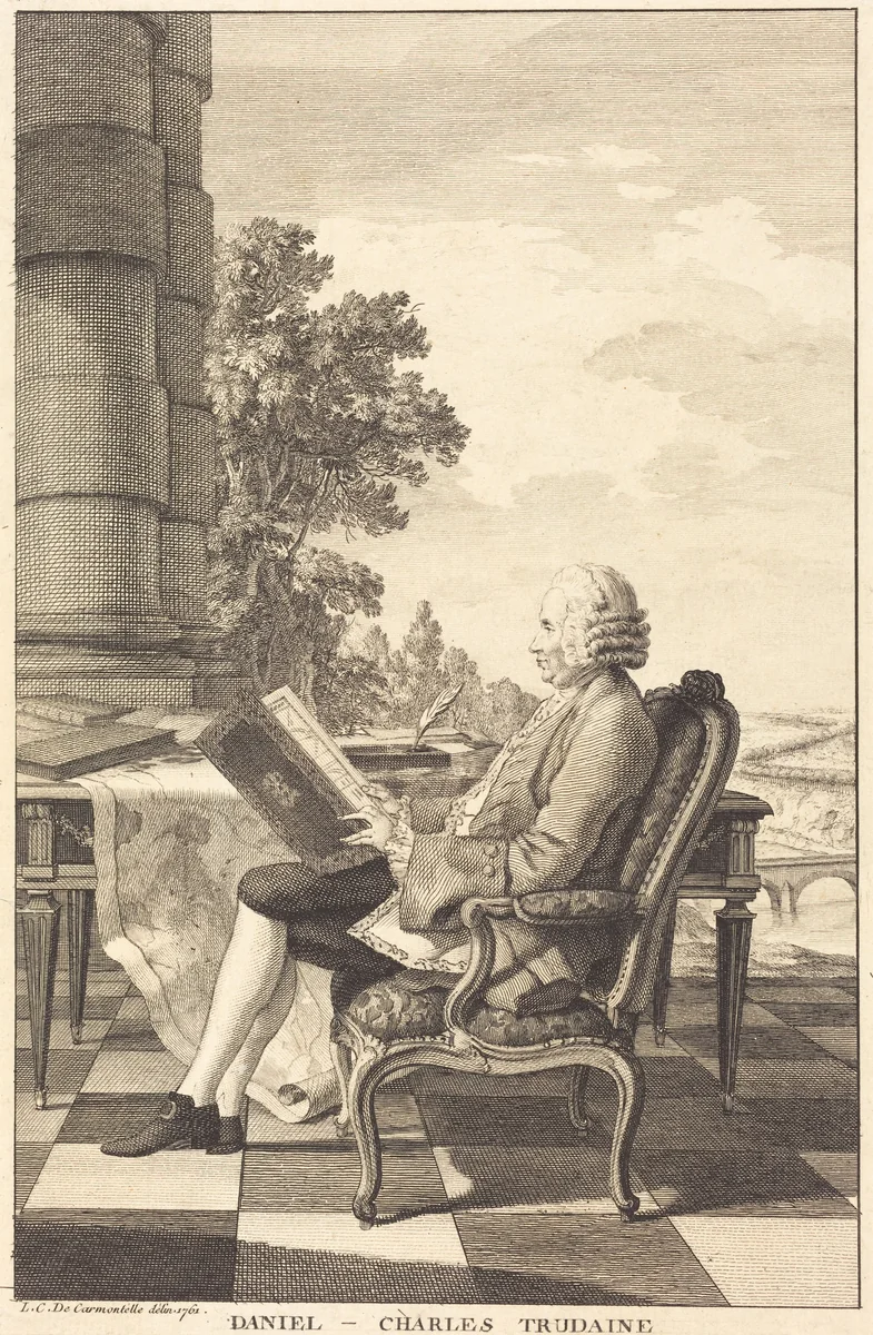 Daniel-Charles Trudaine by Louis de Carrogis, print, 1761