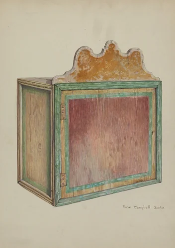 Wooden Cabinet for Music by Rose Campbell-Gerke, index of american design, 1938
