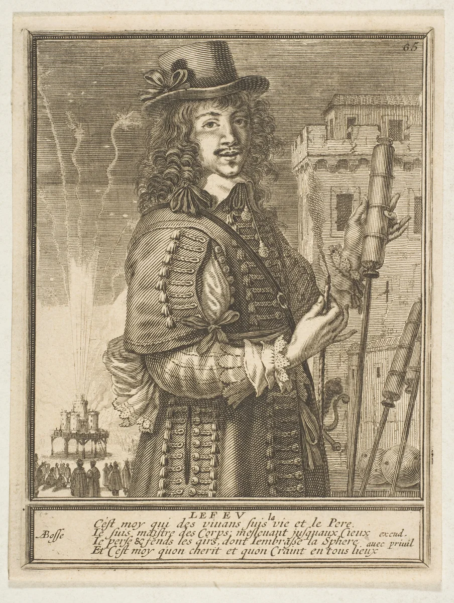 Fire (Le Feu) by Abraham Bosse, print, 1643-1653