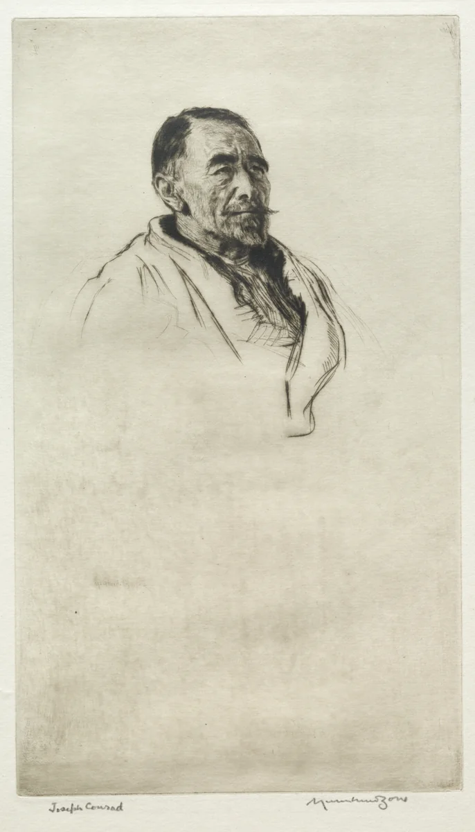 Arthur Joseph Conrad by Muirhead Bone, print