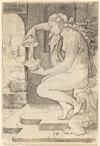 Temperantia (Temperance) by Master IB, print, 1520-1530