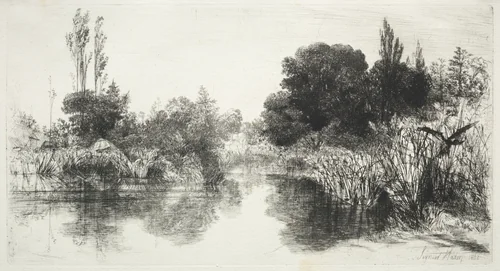 Share Mill Pond by Francis Seymour-Haden, print, 1860