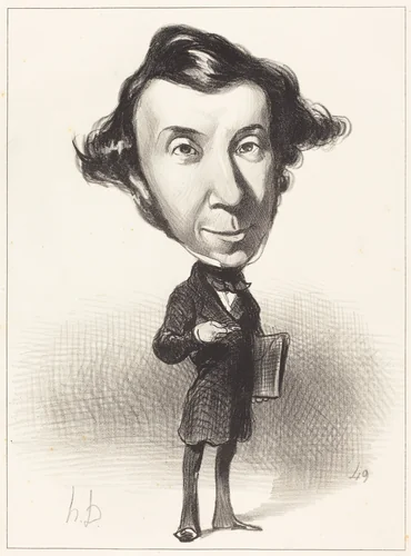 Alex. Ch. Henri de Tocqueville by Honoré Daumier, print, 1849