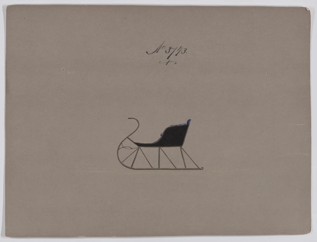 Cutter #3743 by Brewster & Co., drawing, 1882