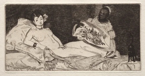 Olympia by Edouard Manet, print, 1867