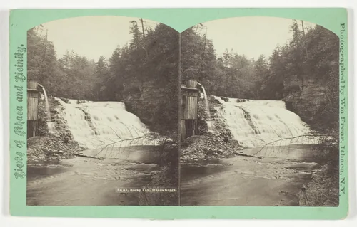 Rocky Fall, Ithaca Gorge, No. 31 from the series "Views of Ithaca and Vicinity" by William Frear, photograph, 1875-1899