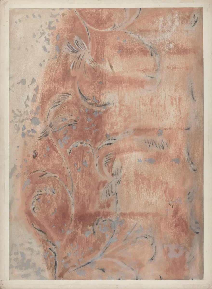 Fragment of Wall Decoration by Michael Lauretano, index of american design, 1940