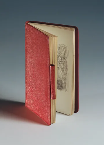 Red Sketchbook by Gustav Klimt, sketchbook, 1898