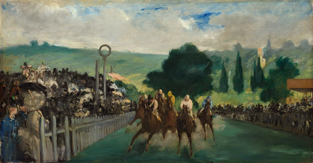 The Races at Longchamp by Édouard Manet, painting, 1866