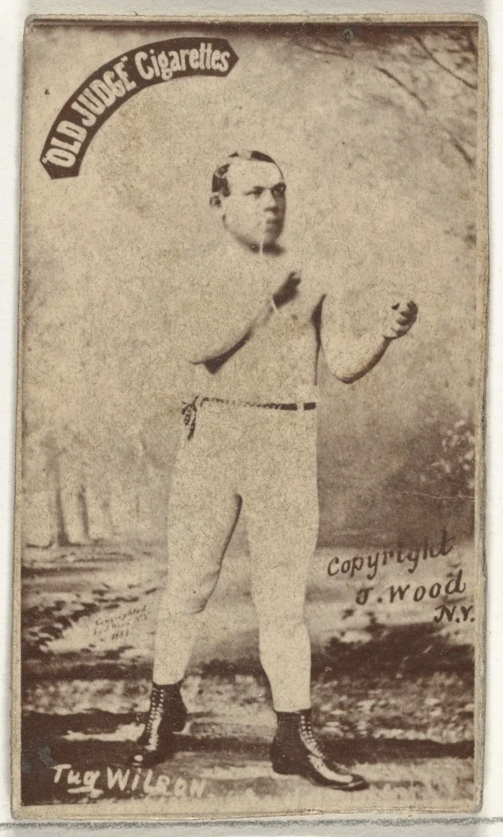 Tug Wilson, from the Celebrities and Prizefighters series (N174) for Old Judge Cigarettes by Goodwin & Company, photograph, 1887-1888
