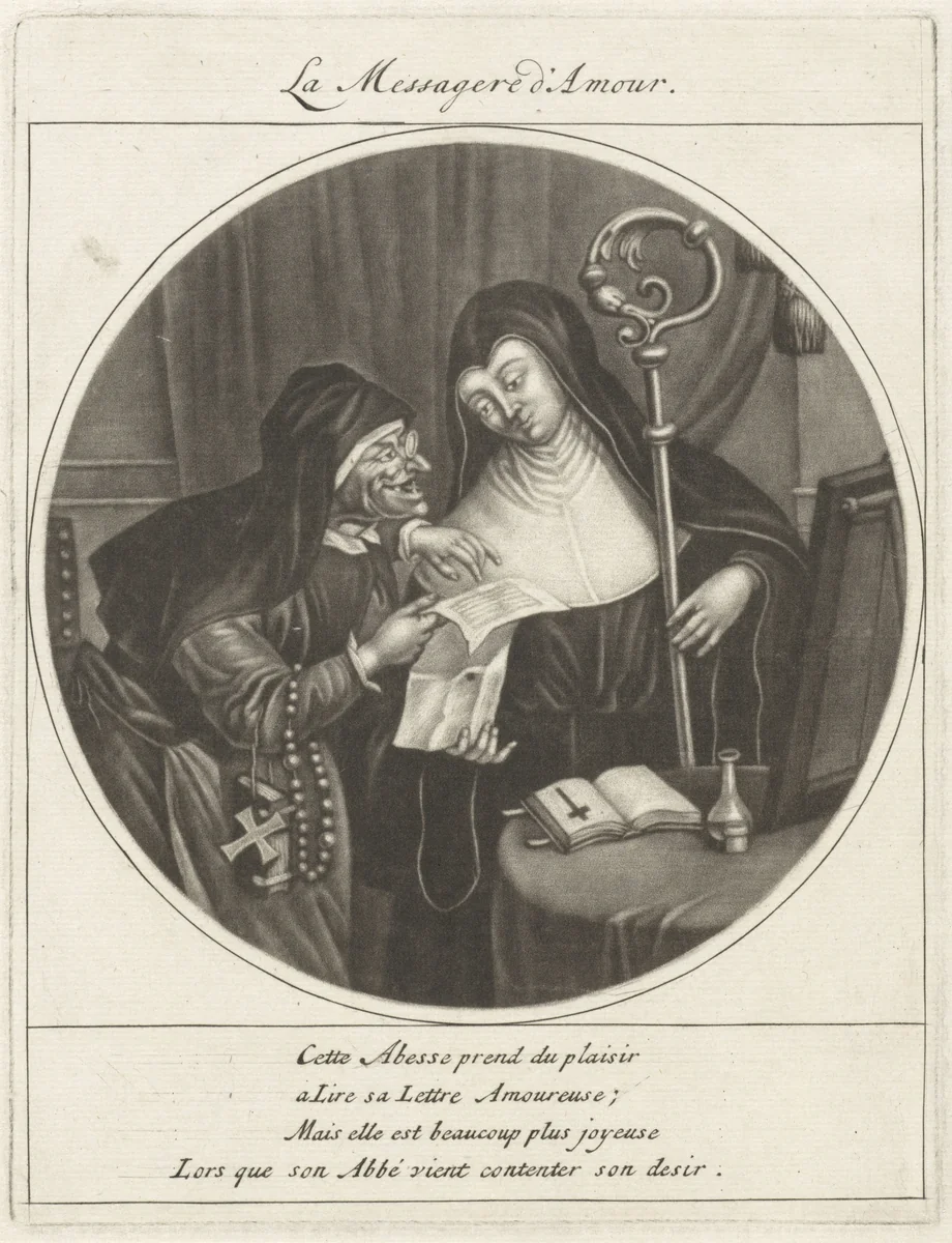 Liefdesbrief by Cornelis Dusart, print, 1670-1704
