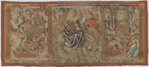 Altar Frontal: Scenes from the Childhood of Christ by Unknown, textile, 1495-1505