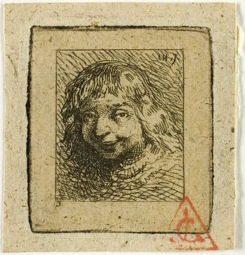 Head of a Breton by Charles-Émile Jacque, print, 1833-1894