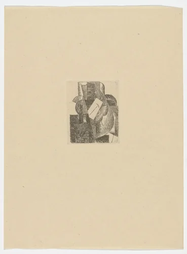 Duplicate of Man with a Hat from Du Cubisme (On Cubism) by Pablo Picasso, illustrated book, 1914