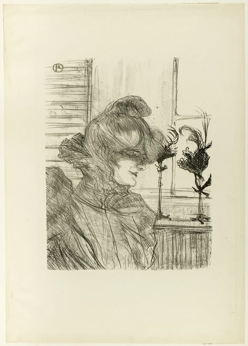 Le Margoin (Mademoiselle Louise Blouet) by Henri de Toulouse-Lautrec, print, 1900