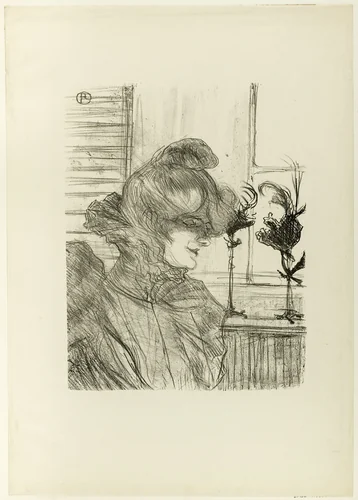 Le Margoin (Mademoiselle Louise Blouet) by Henri de Toulouse-Lautrec, print, 1900