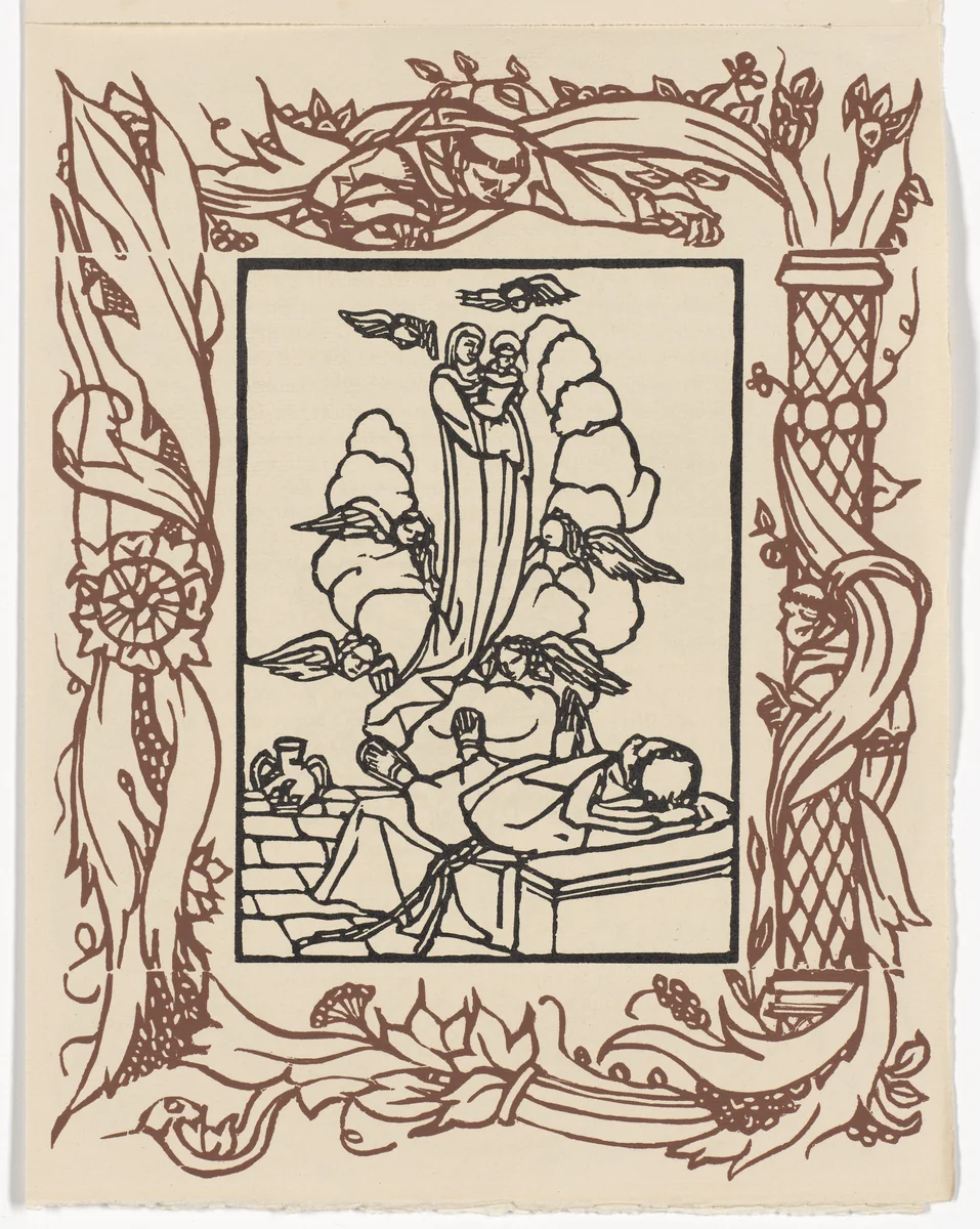 Plate (page 259) from Les Petites Fleurs de St. François (The Little Flowers of St. Francis) by Émile Bernard, illustrated book, 1928