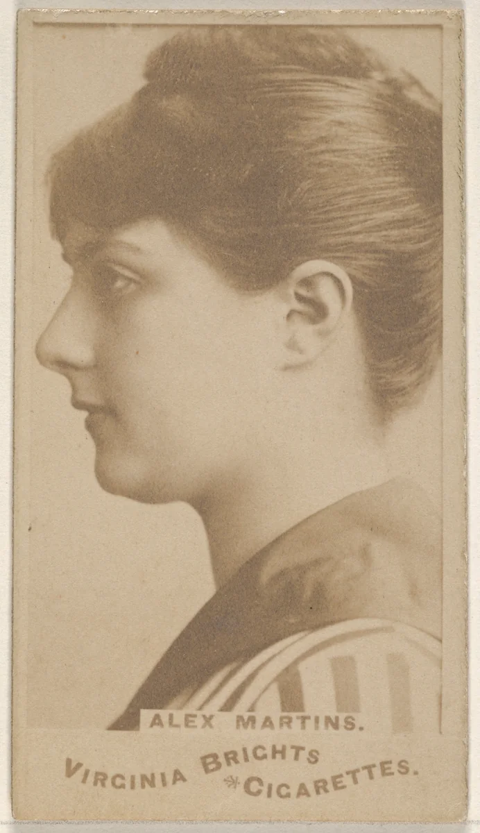Alex Martins, from the Actors and Actresses series (N45, Type 1) for Virginia Brights Cigarettes by Allen & Ginter, photograph, 1885-1891