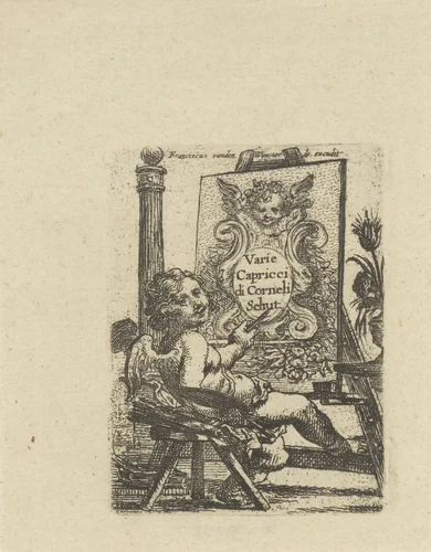 Titelblad voor een serie kinderspelen by Cornelis Schut, print, 1636-1679