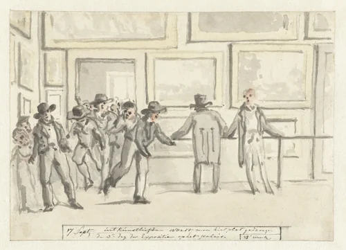 ‘People Are Here Being Crushed for the Love of Art’ by Christiaan Andriessen, drawing, 1808