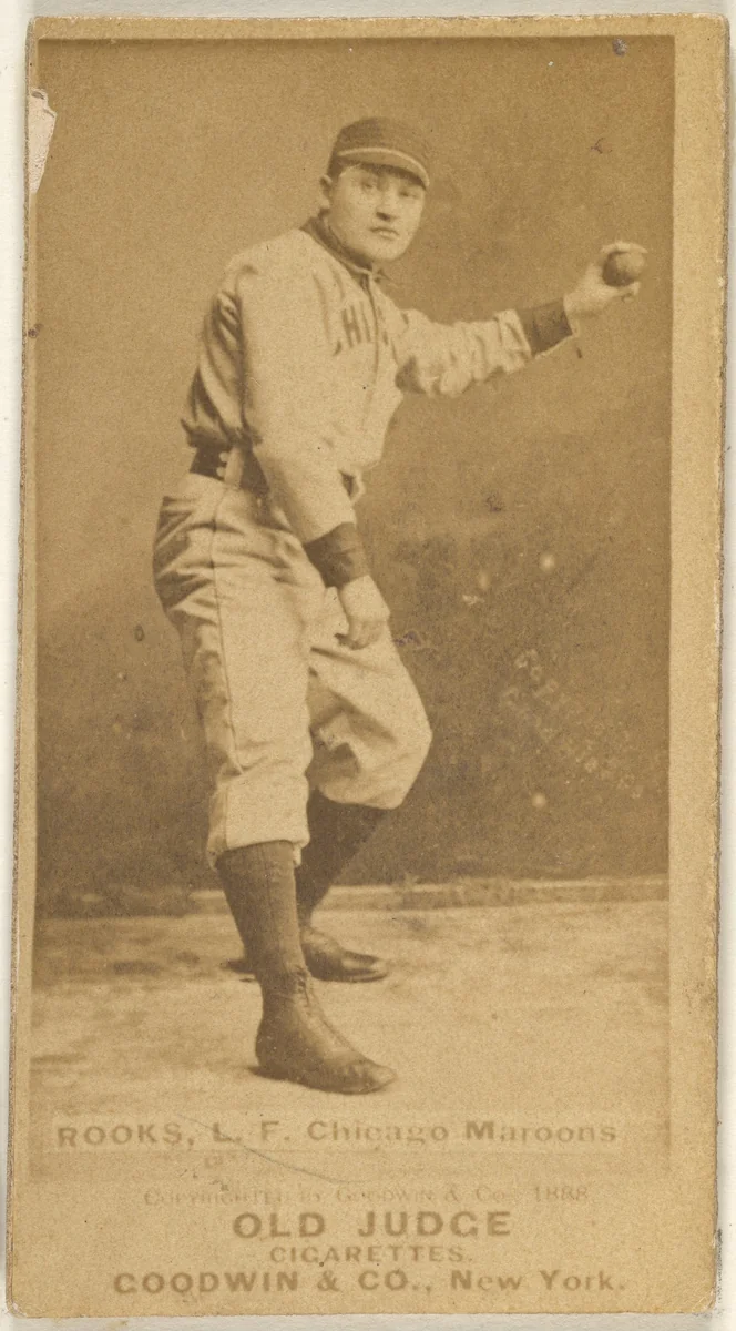 Rooks, Left Field, Chicago, from the Old Judge series (N172) for Old Judge Cigarettes by Goodwin & Company, photograph, 1888