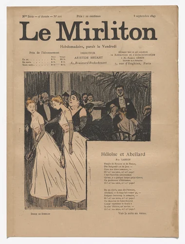 Le Mirliton, no. 126 by Théophile-Alexandre Steinlen, periodical, 1893