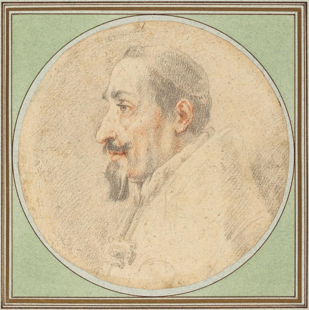 Pope Alexander VII by Andrea Sacchi, drawing, 1599-1661