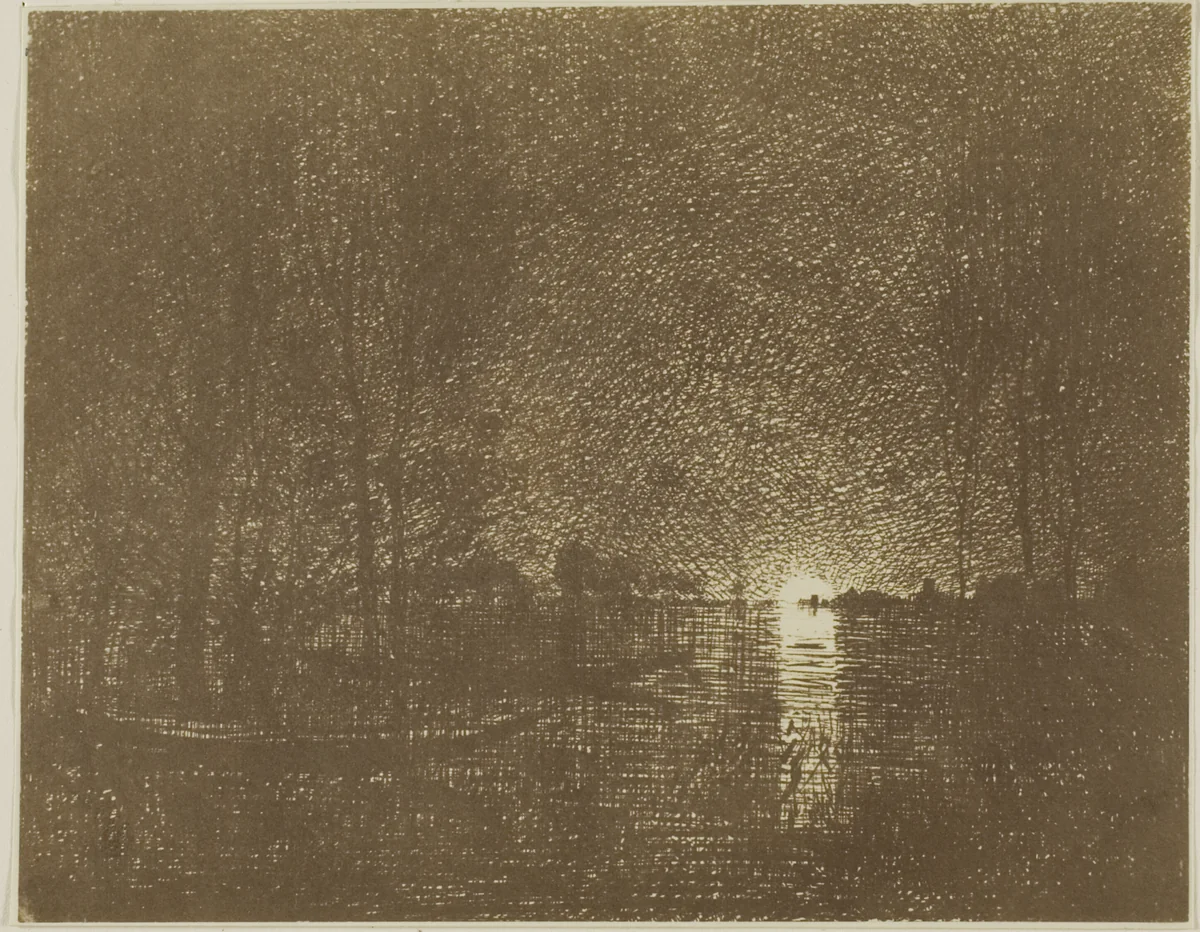 Night Effect by Charles-François Daubigny, print, 1862