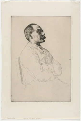Sir Rudyard Kipling by William Strang, print, 1898