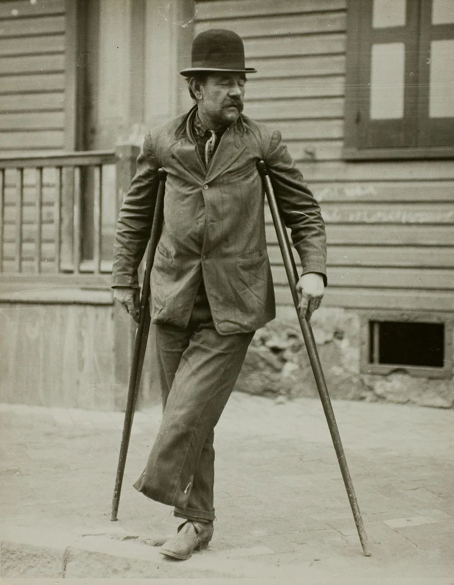 Industrial Hazard, Steel Worker by Lewis Wickes Hine, photograph, 1910-1920