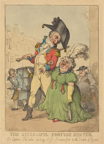 The Successful Fortune Hunter by Thomas Rowlandson, print, 1812