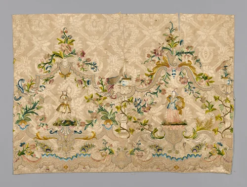 Skirt panel by France or Spain, textile, 1701-1800