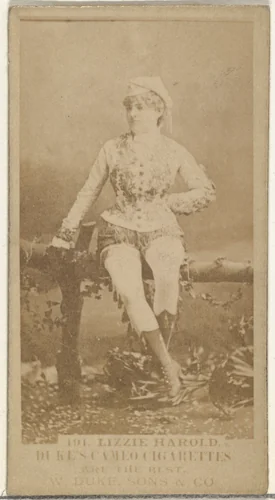 Card Number 191, Lizzie Harold, from the Actors and Actresses series (N145-5) issued by Duke Sons & Co. to promote Cameo Cigarettes by W. Duke, Sons & Co., photograph, 1880-1889