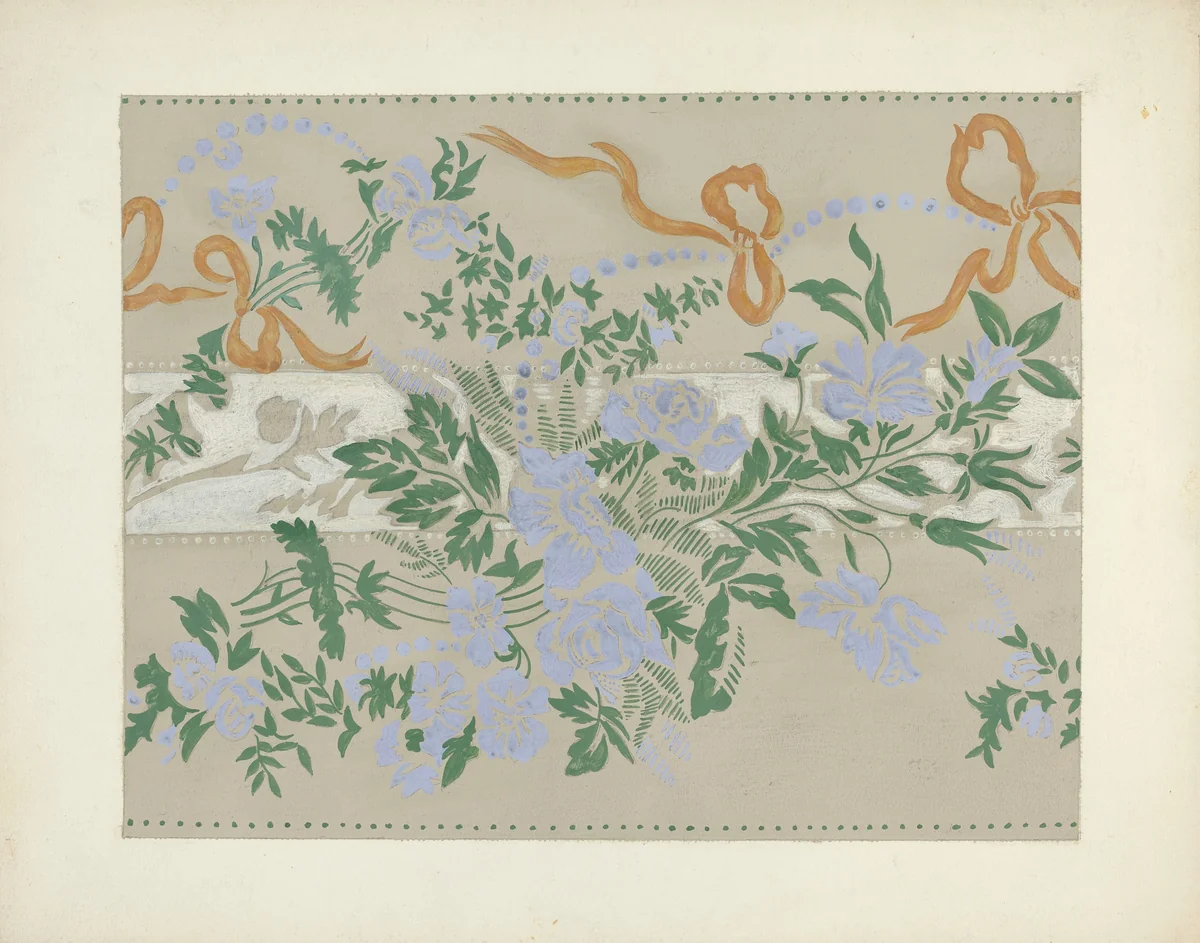 Wallpaper by Nicholas Acampora, index of american design, 1935-1942