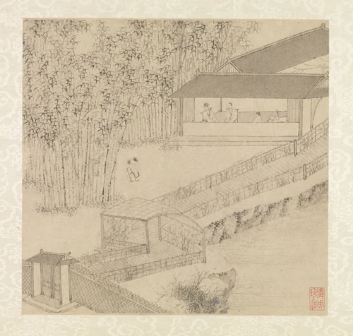 Garden of the Inept Administrator by Wen Zhengming (文徵明), painting, 1551