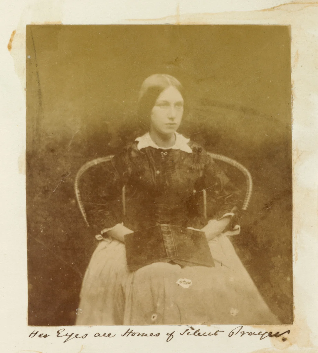Untitled (Her eyes are Homes of Silent Prayer) by Artist Unknown, photograph, 1849-1860