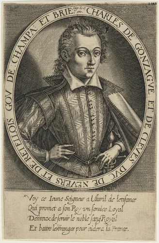 Charles de Gonzaga and Cleves, Duke of Mantua by Unknown 19th Century, print, 1800-1899