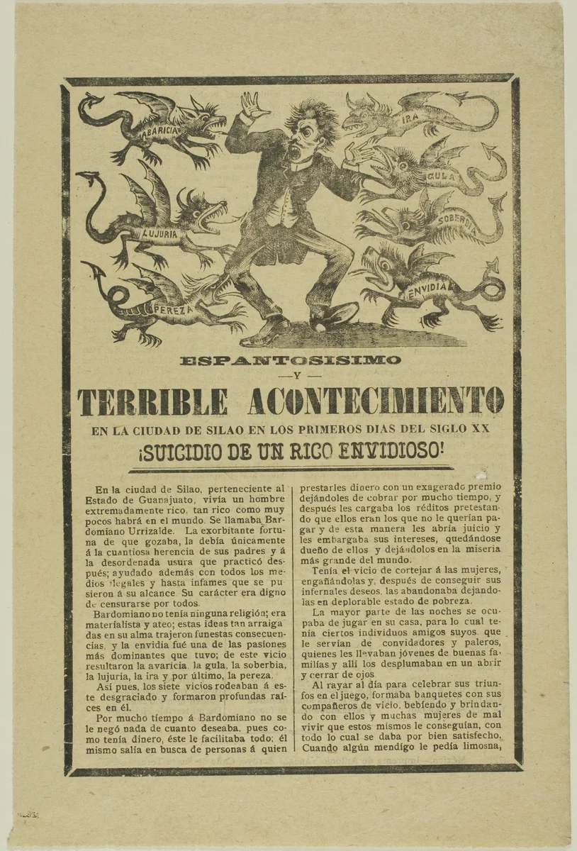 Shocking and Terrible Occurrence by José Guadalupe Posada, print, 1871-1913