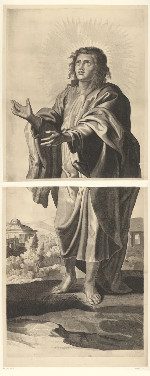 Johannes de Evangelist by Mattheus Borrekens, print, 1650