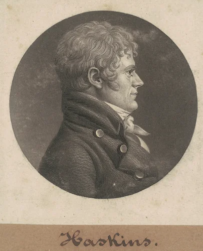 Joseph Haskins by Charles B. J. Févret de Saint-Mémin, print, 1803