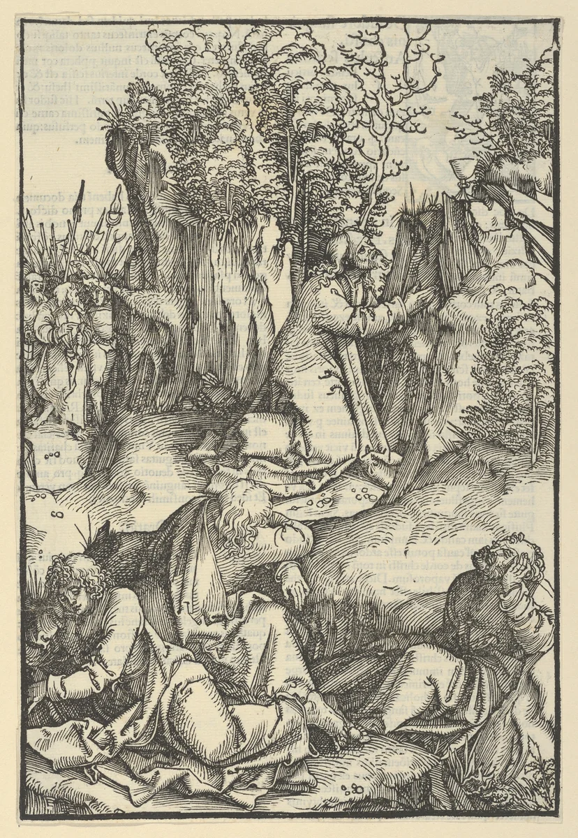 The Agony in the Garden, from Speculum passionis domini nostri Ihesu Christi by Hans Schäufelein, print, 1507