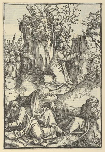 The Agony in the Garden, from Speculum passionis domini nostri Ihesu Christi by Hans Schäufelein, print, 1507