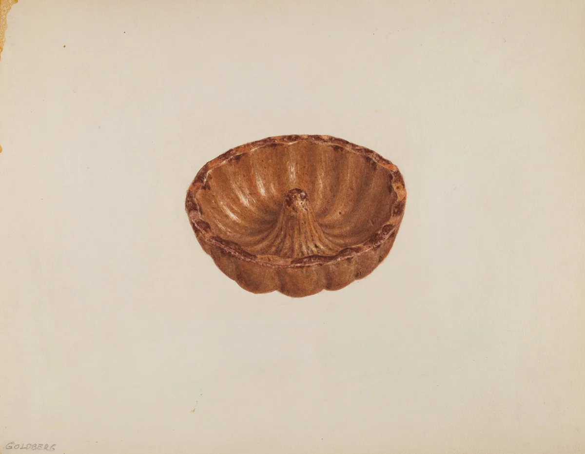 "Turk's Head" Mold by Isadore Goldberg, index of american design, 1940